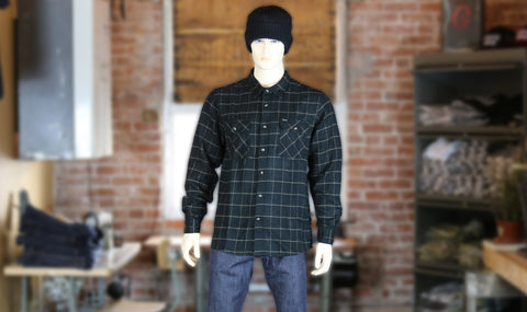 Brixton'S Black Flannel Bowery Flannel