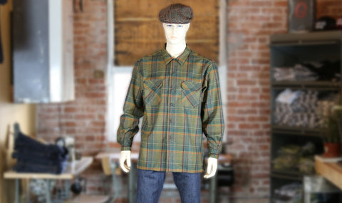 Pendleton'S Green Wool Board Shirt