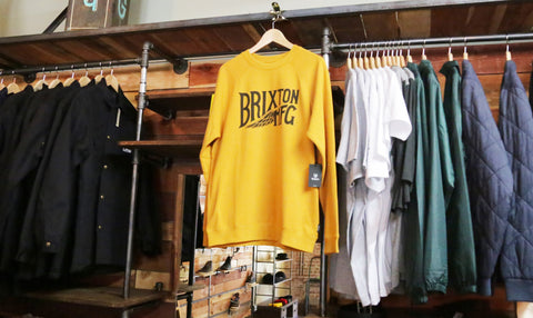 Gold Fleece Coventry Crew Sweatshirt by Brixton