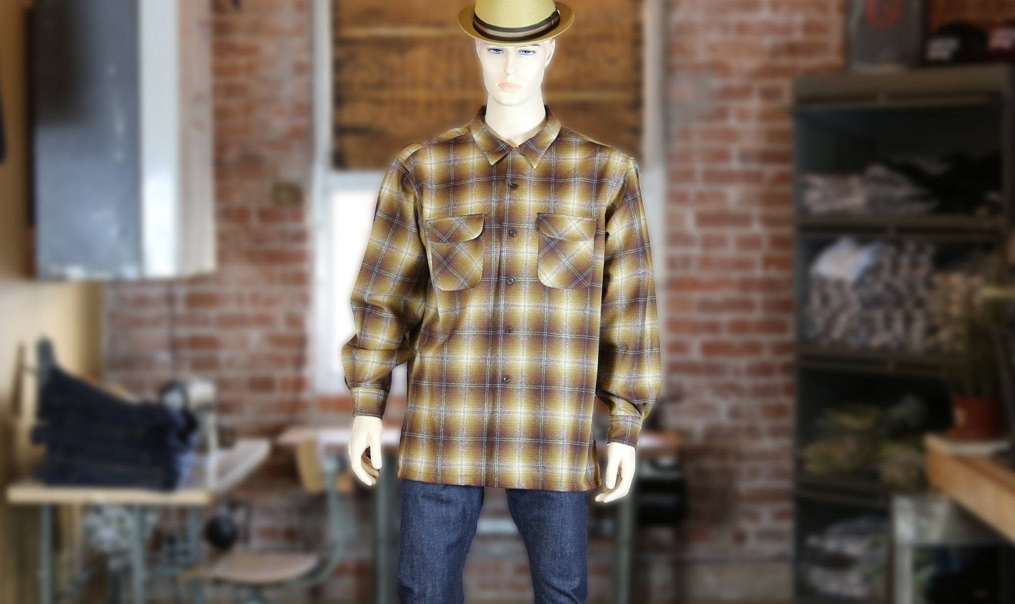 Pendleton'S Brown Wool Board Shirt